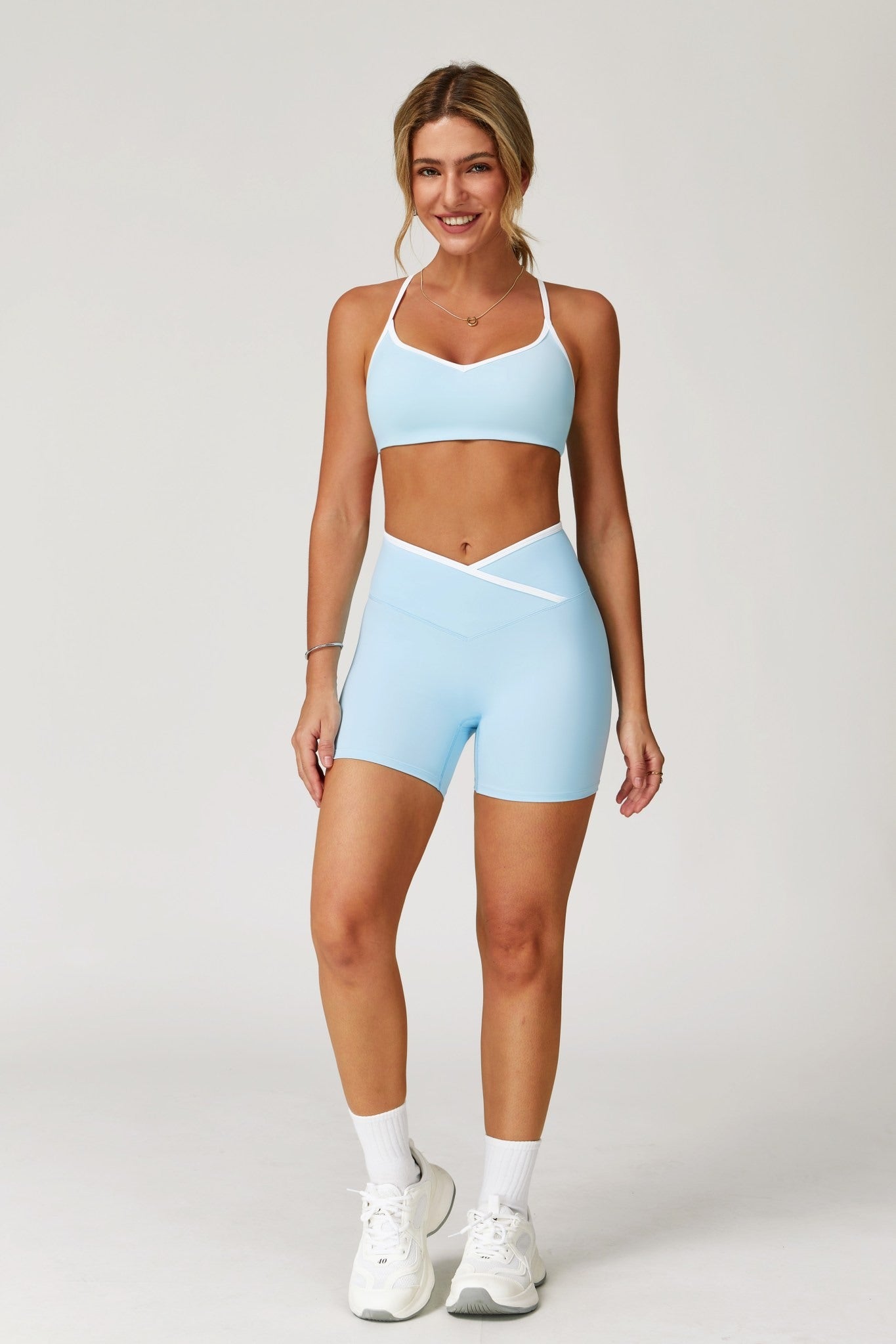 Keyla Sports Bra - Mist Blue (FINAL SALE)