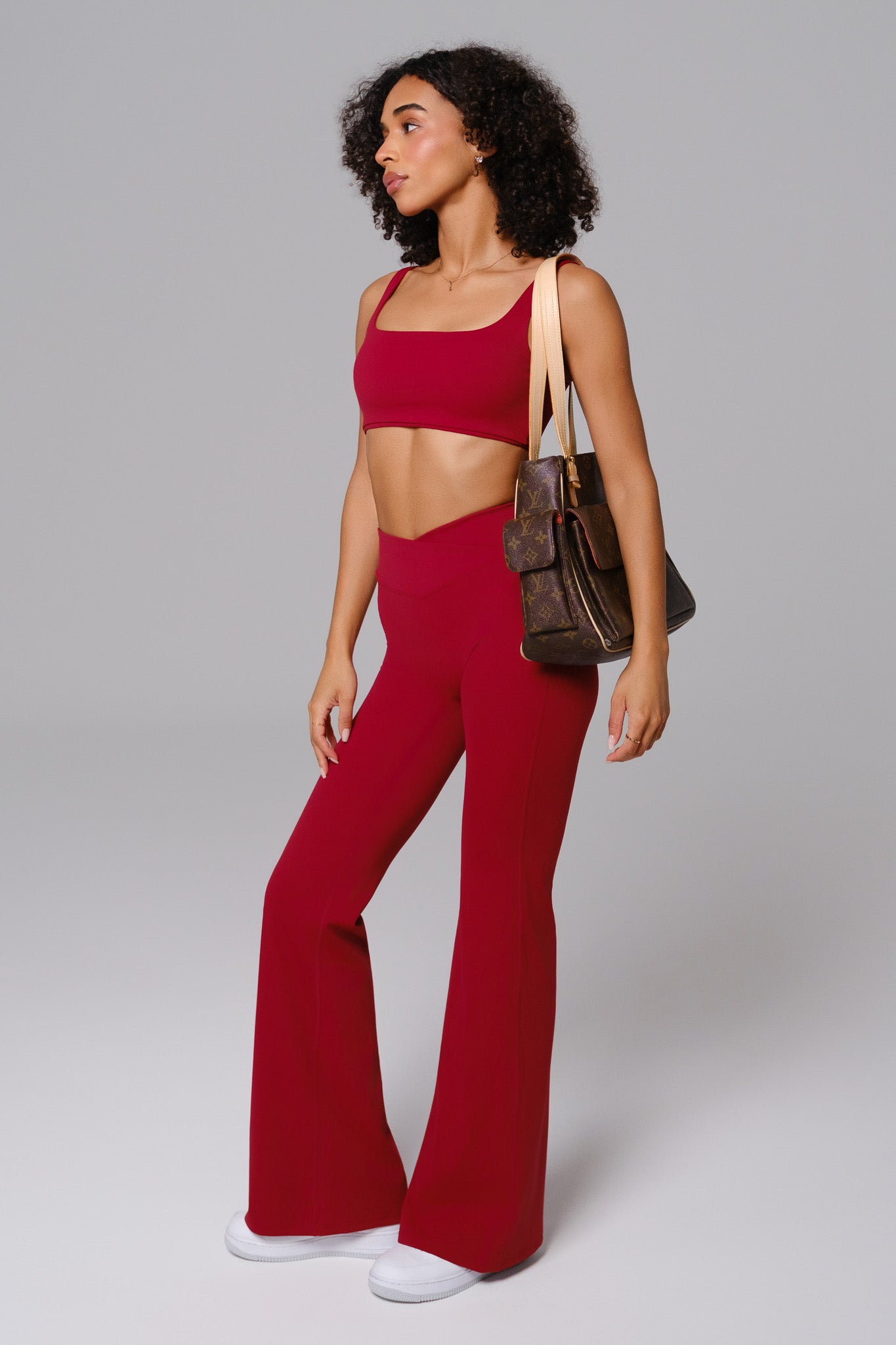 Calça Flare Maeva - Vermelha