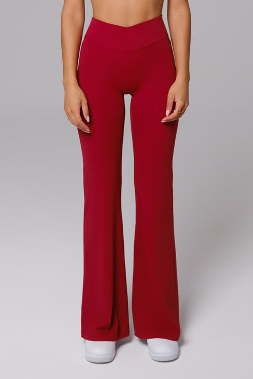 Calça Flare Maeva - Vermelha