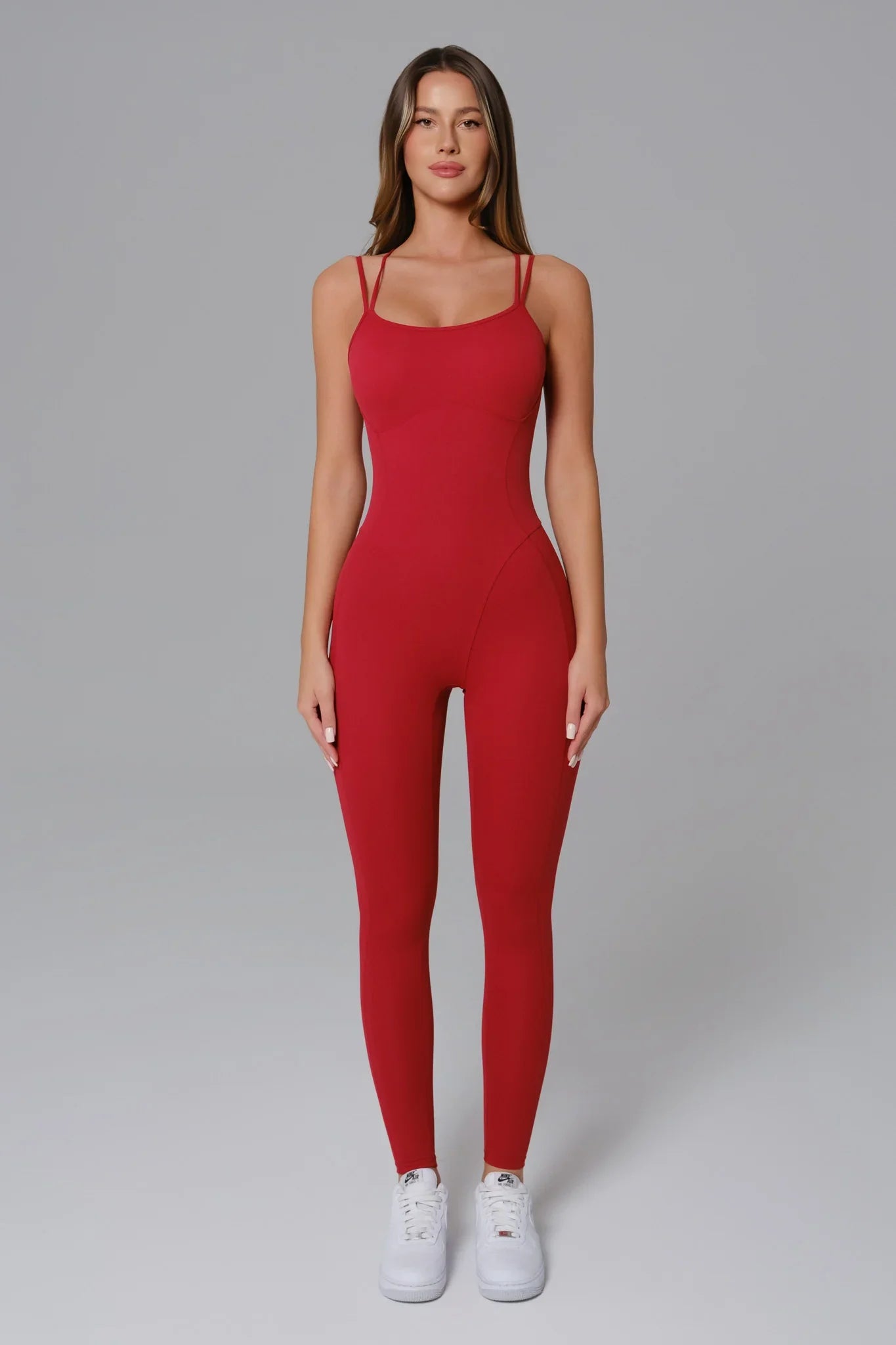 Marcella Jumpsuit - Ember Red