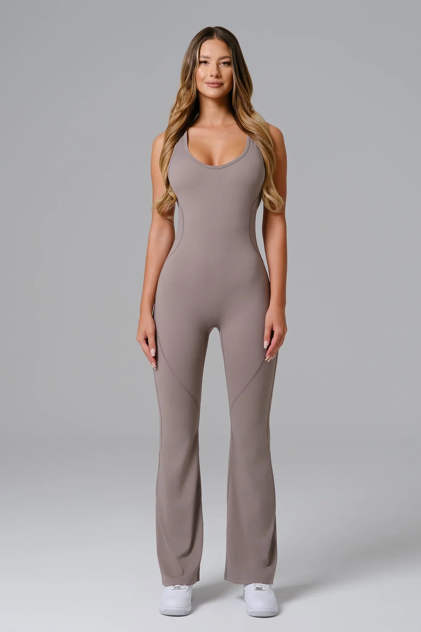 Maya Jumpsuit - Cool Taupe