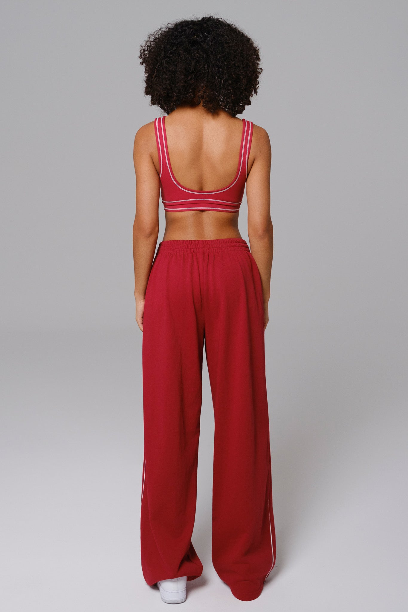Conjunto Nadine Moletom - Rosa Cranberry