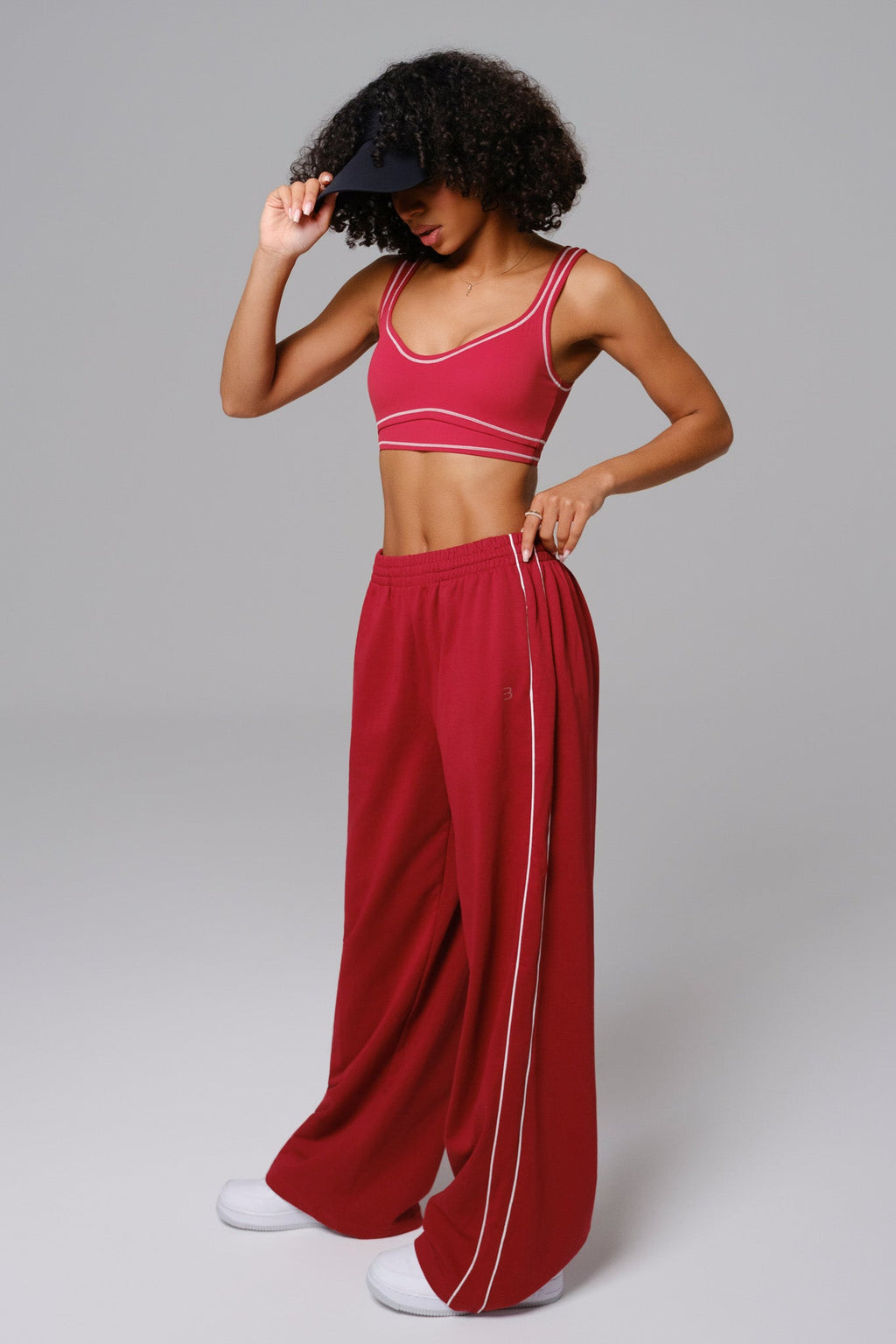 Conjunto Nadine Moletom - Rosa Cranberry
