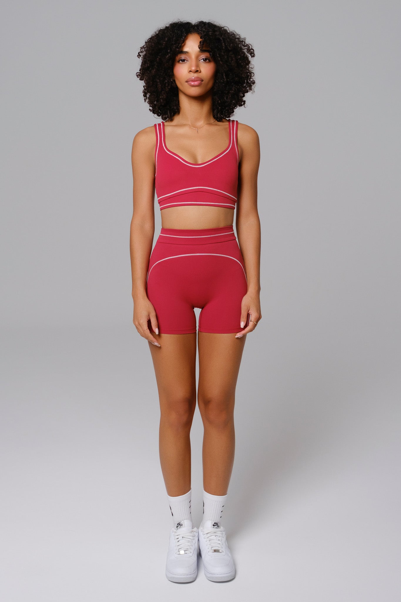 Conjunto Nadine Shorts - Vermelho Cereja