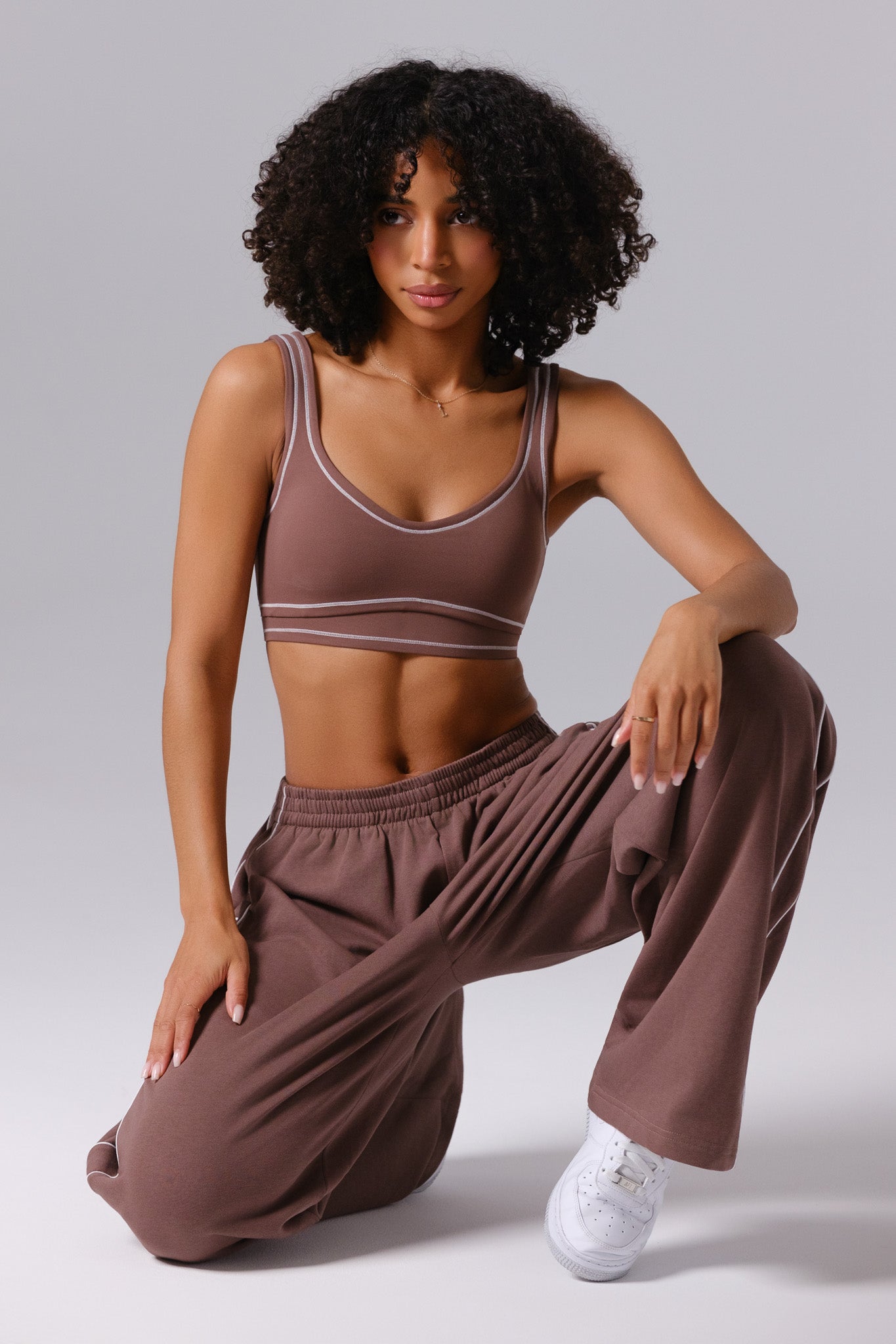 Conjunto Nadine Moletom - Marrom