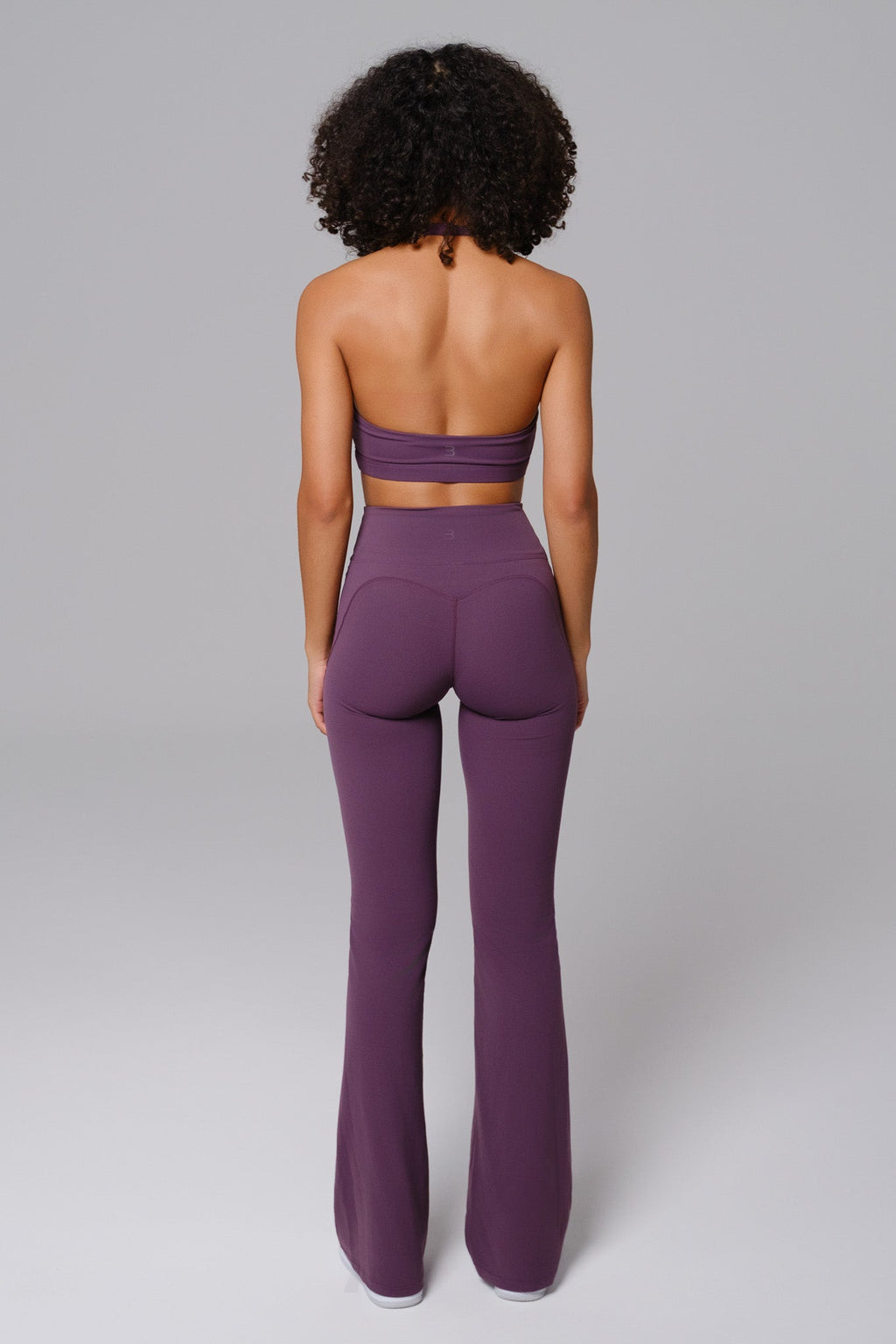 Nicole Flare Leggings - Aubergine