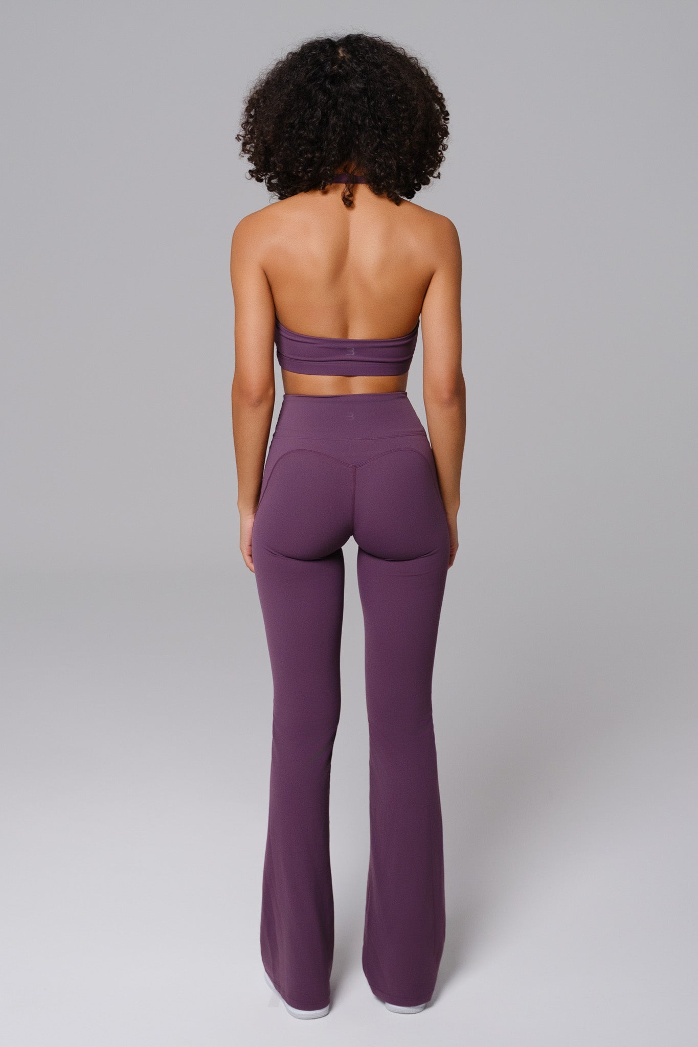 Nicole Flare Leggings - Aubergine