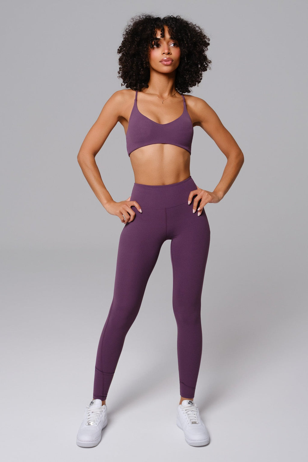 Nicole Leggings - Aubergine