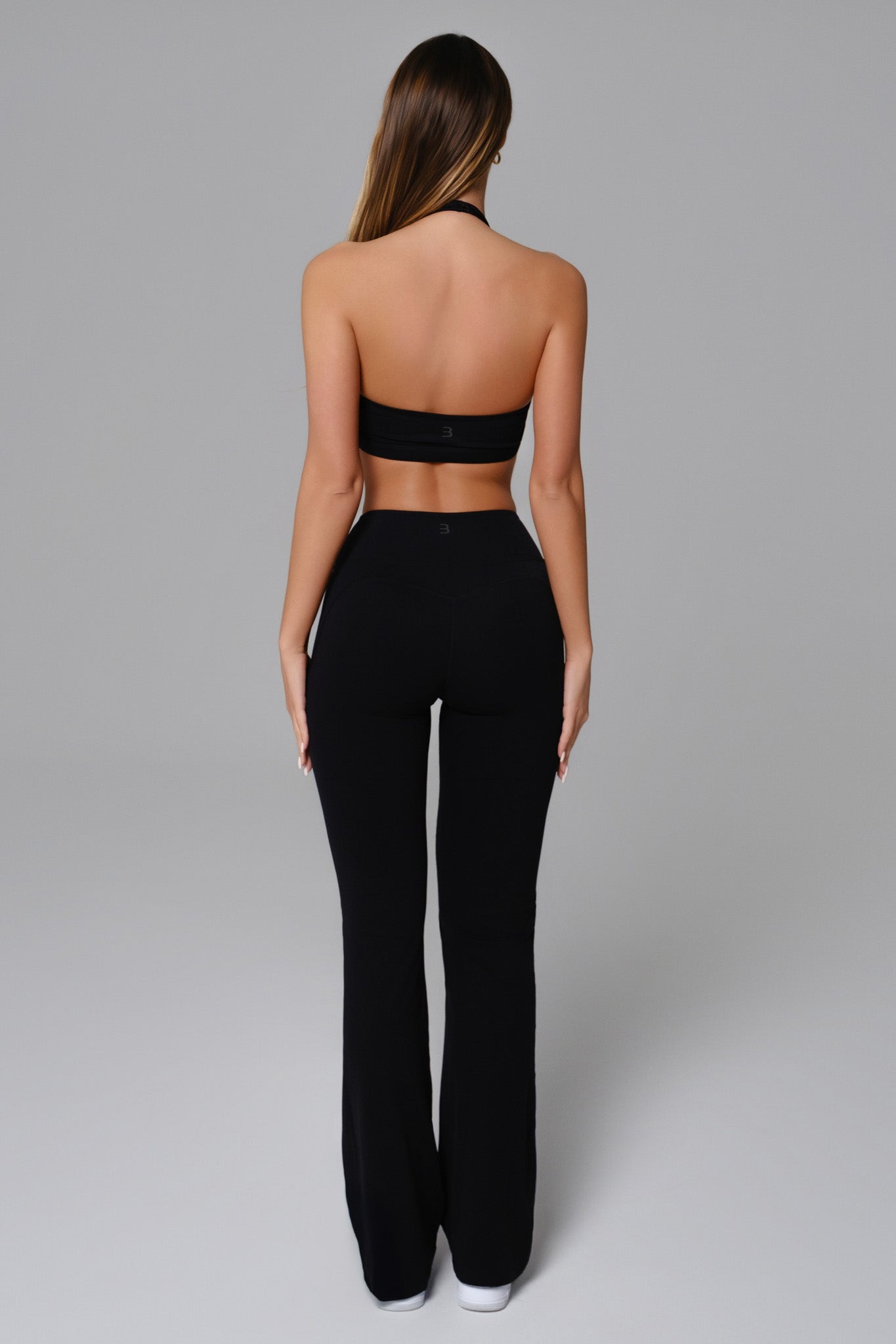 Nicole Halter Sports Bra - Black