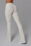 Nicole Flare Leggings - Oatmilk
