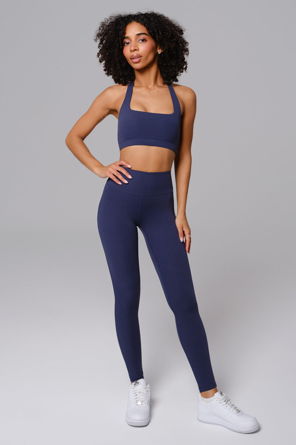 Nicole Halter Sports Bra - Obsidian Blue