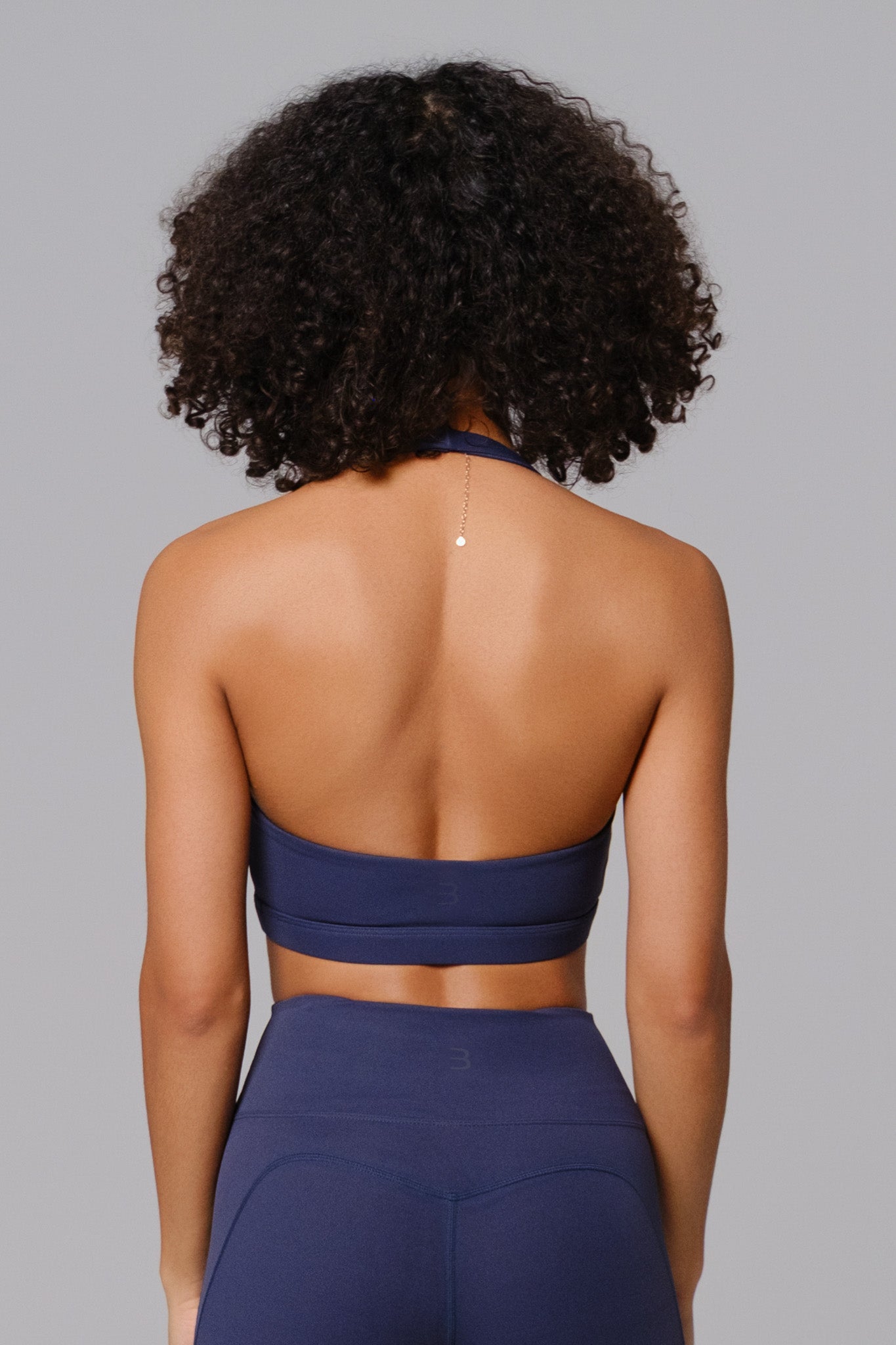 Nicole Halter Sports Bra - Obsidian Blue