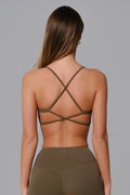Nicole Strappy Sports Bra - Sagewood