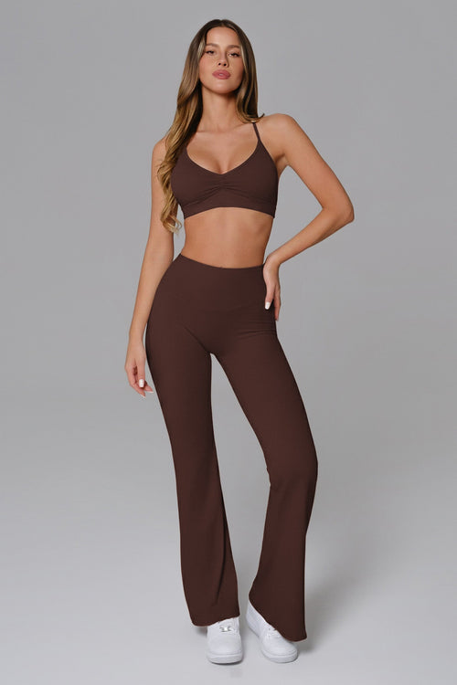 Calça Flare Samantha - Marrom