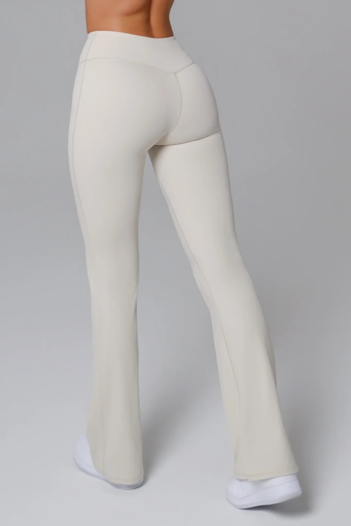 Stacey Flare Leggings - Ivory Clay