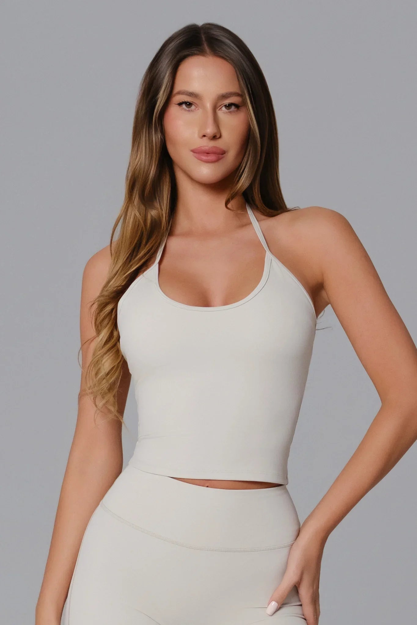Stacey Top - Ivory Clay