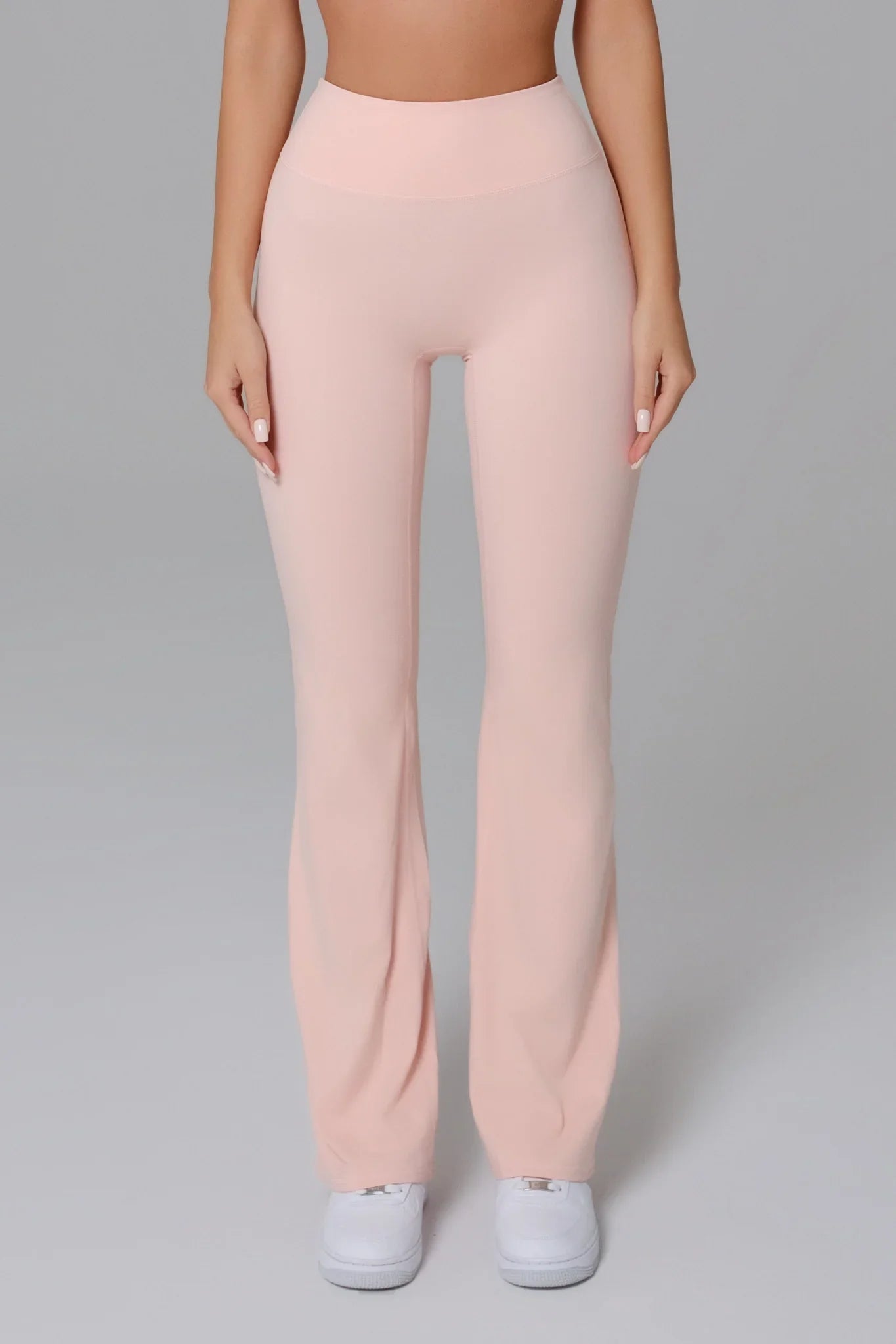 Stacey Flare Leggings - Peach