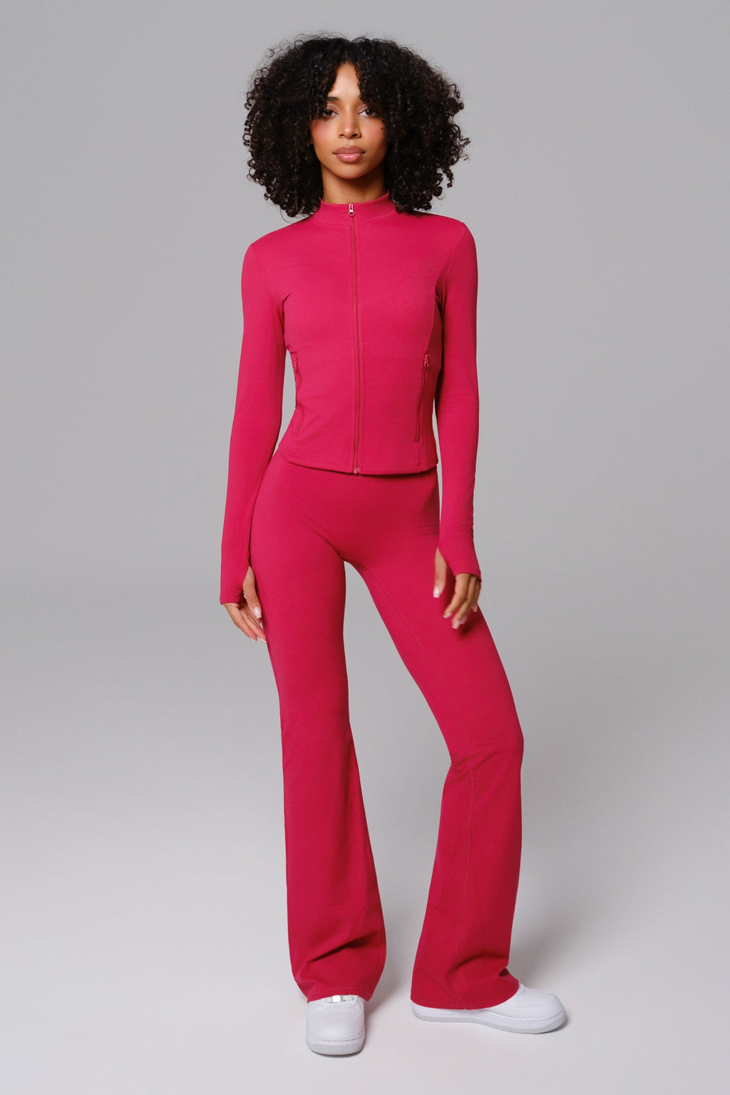 Stacey Flare Leggings - Raspberry