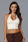 Stella Halter Top - Soft Cream
