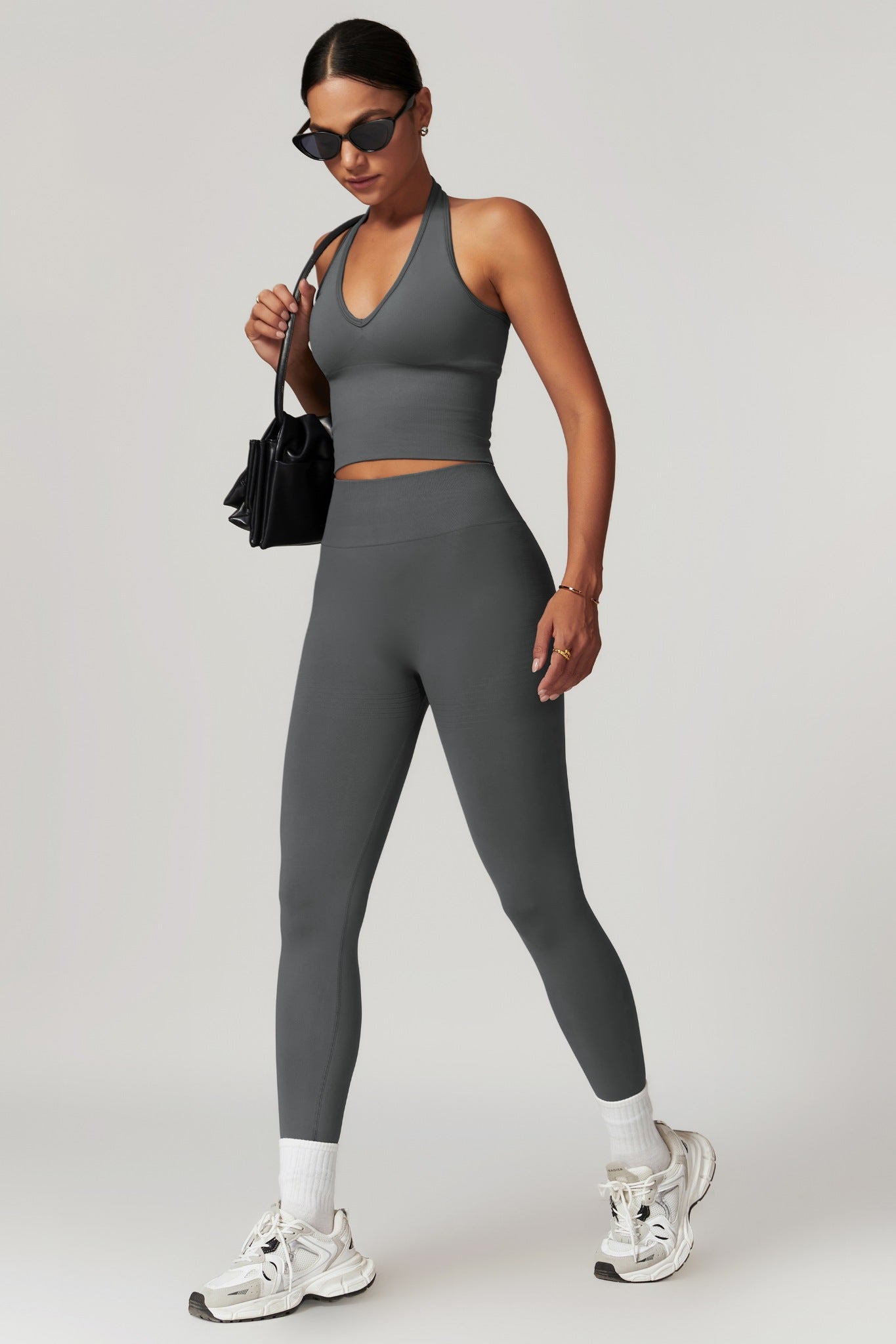 Stella Halter Top - Dark Gray (FINAL SALE)