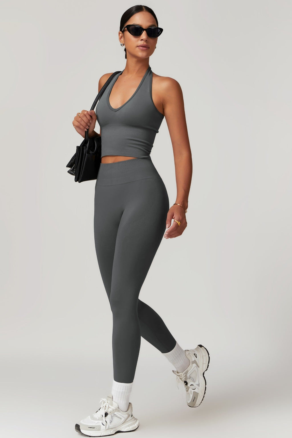 Stella Halter Top - Dark Gray (FINAL SALE)