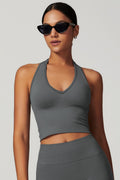 Stella Halter Top - Dark Gray (FINAL SALE)
