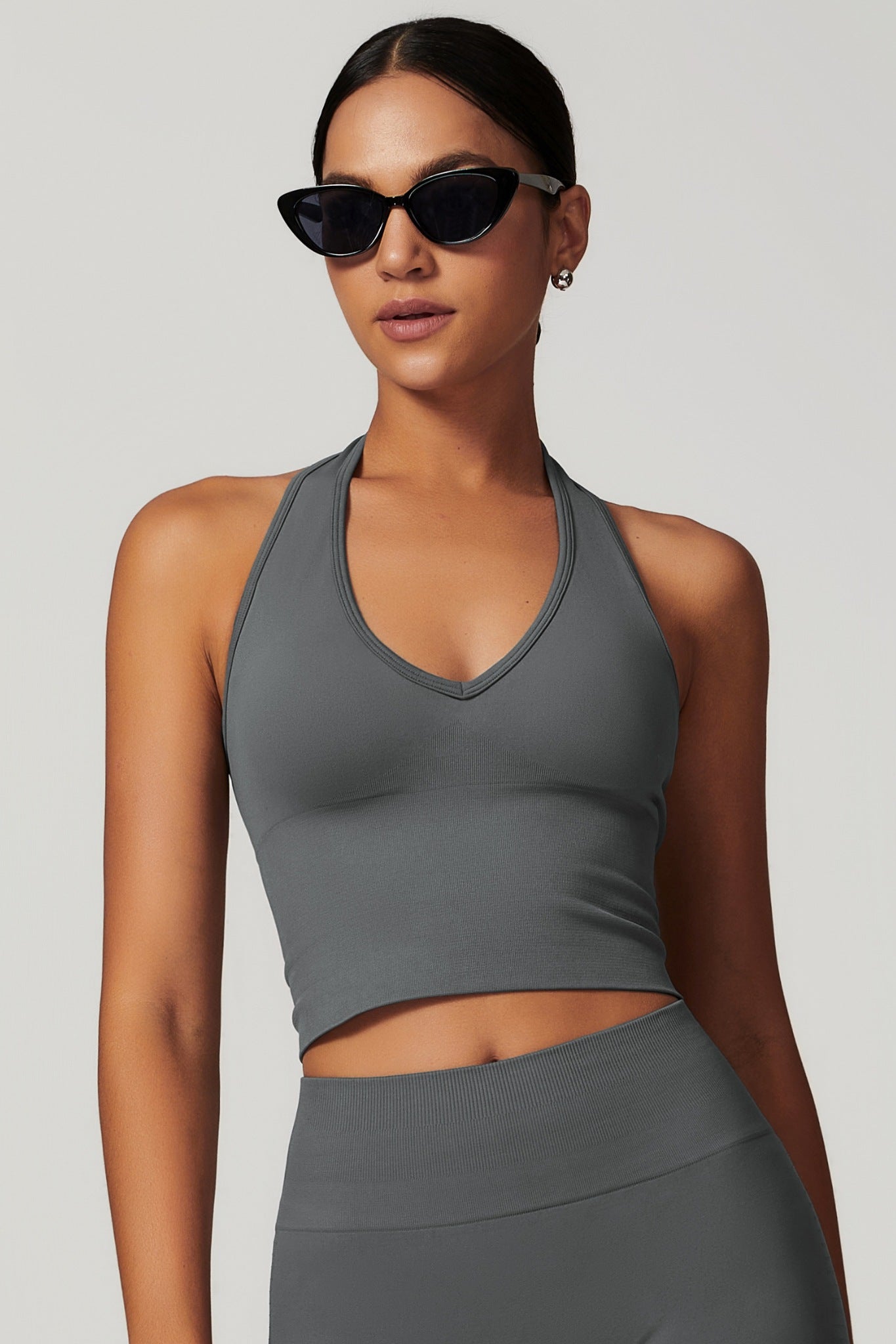 Stella Halter Top - Dark Gray (FINAL SALE)