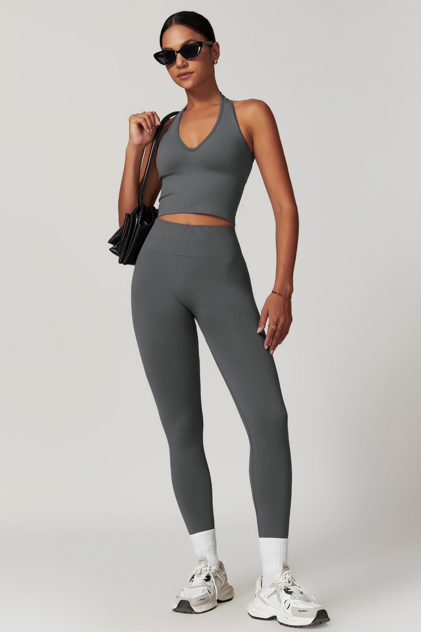 Stella Halter Top - Dark Gray (FINAL SALE)