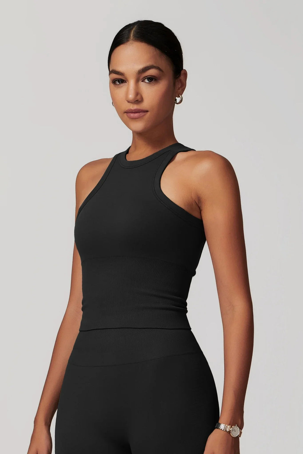 Stella Racer Top - Black (FINAL SALE)