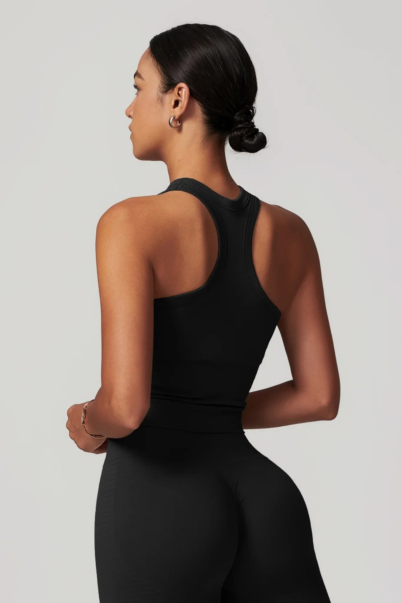Stella Racer Top - Black (FINAL SALE)