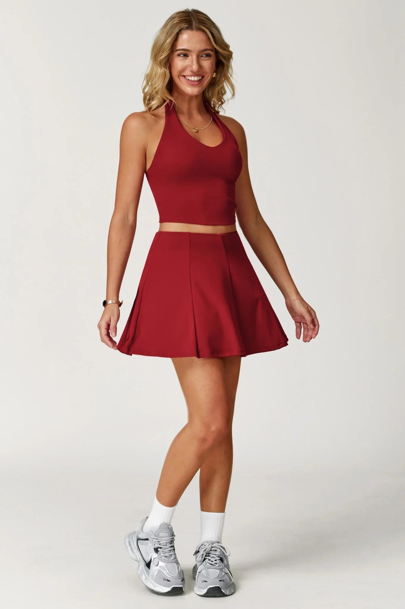 Kylie Mini Skirt - Garnet Red (FINAL SALE)