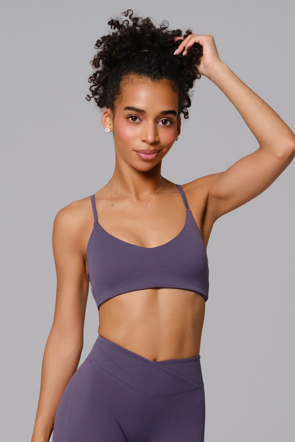 Zoe Sports Bra - Charcoal Navy