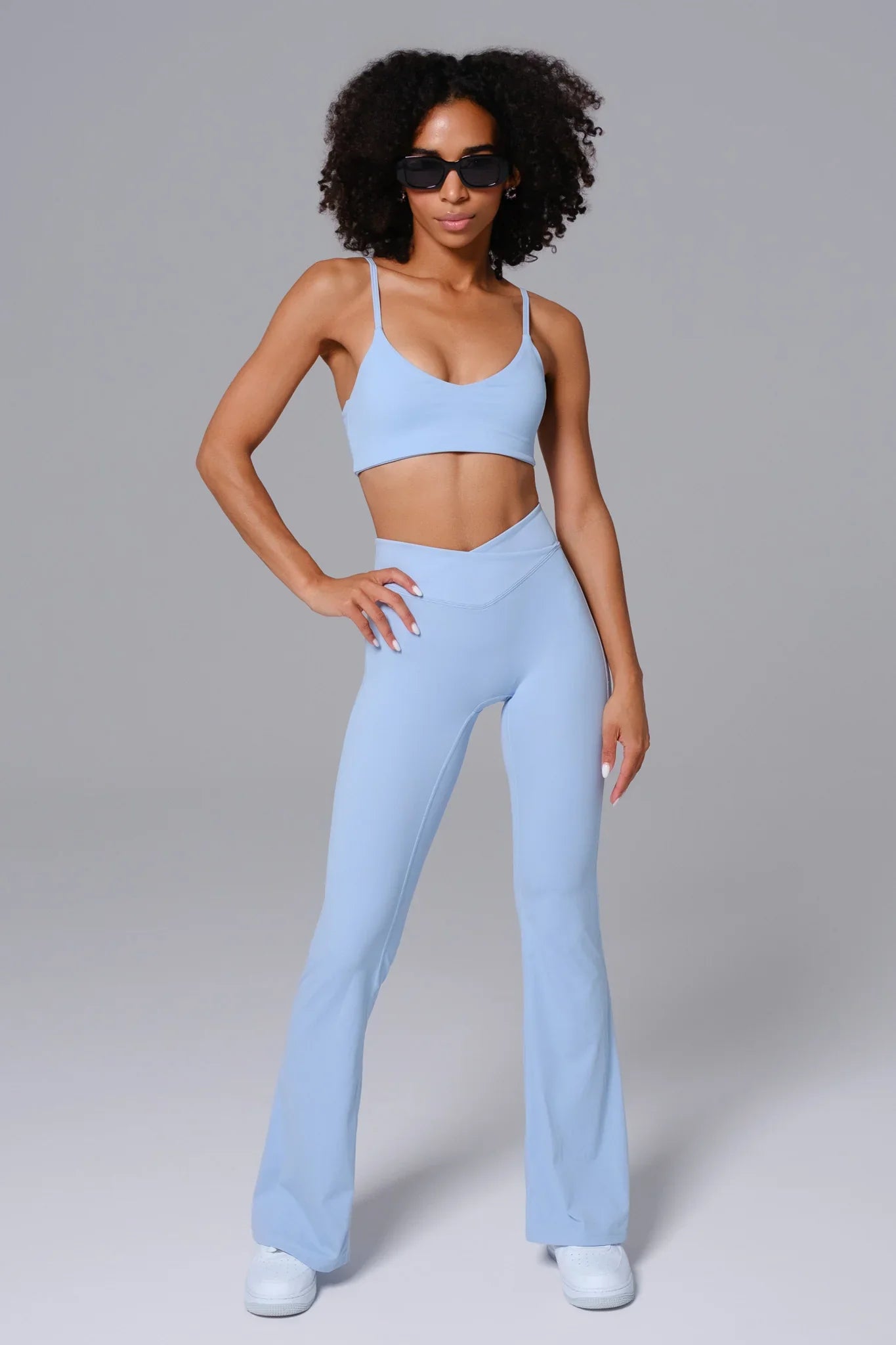 Zoe Flare Leggings - Periwinkle