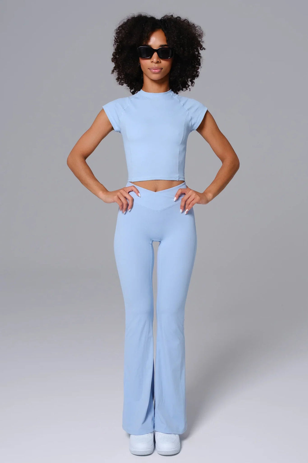 Zoe Flare Leggings - Periwinkle