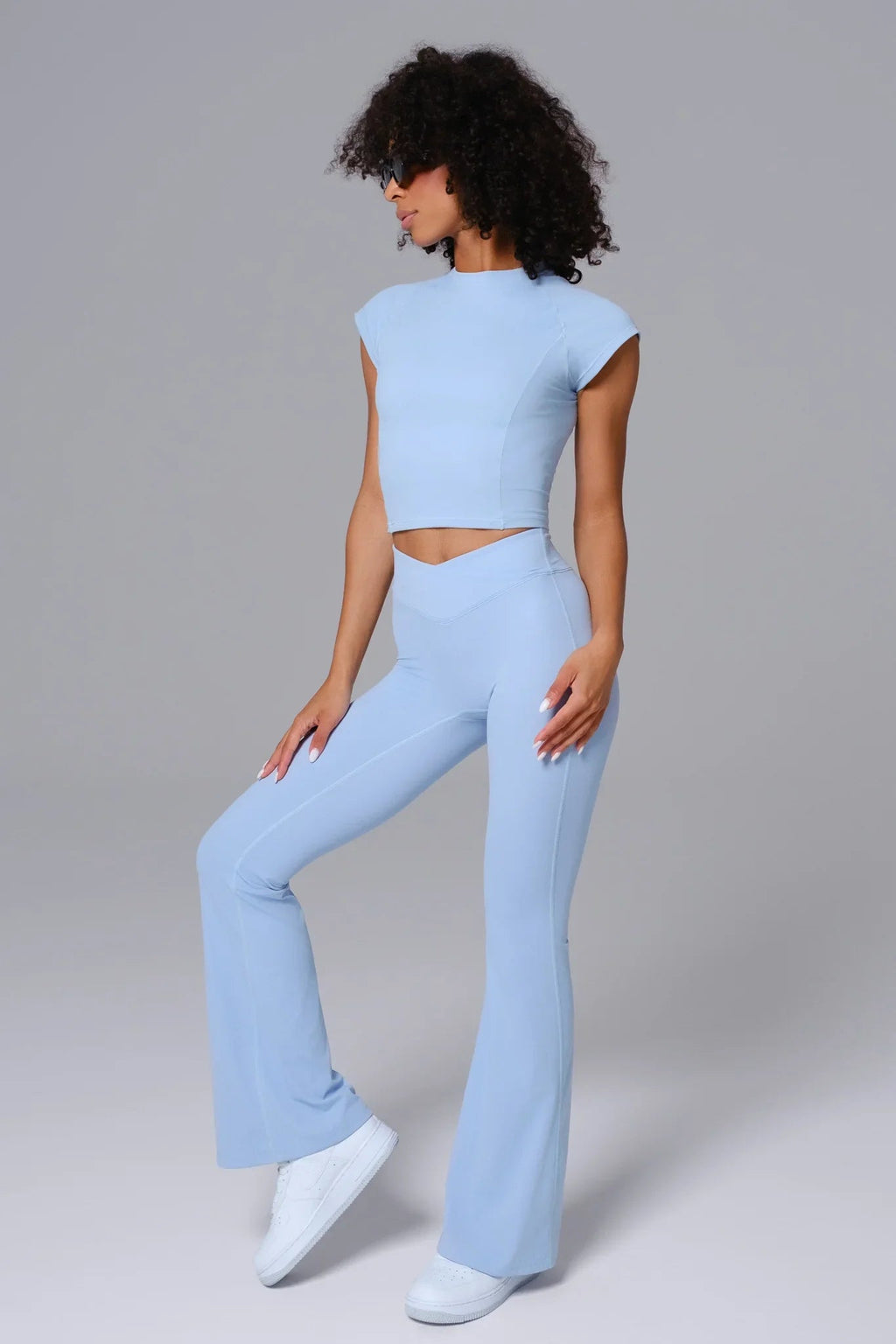 Zoe Flare Leggings - Periwinkle