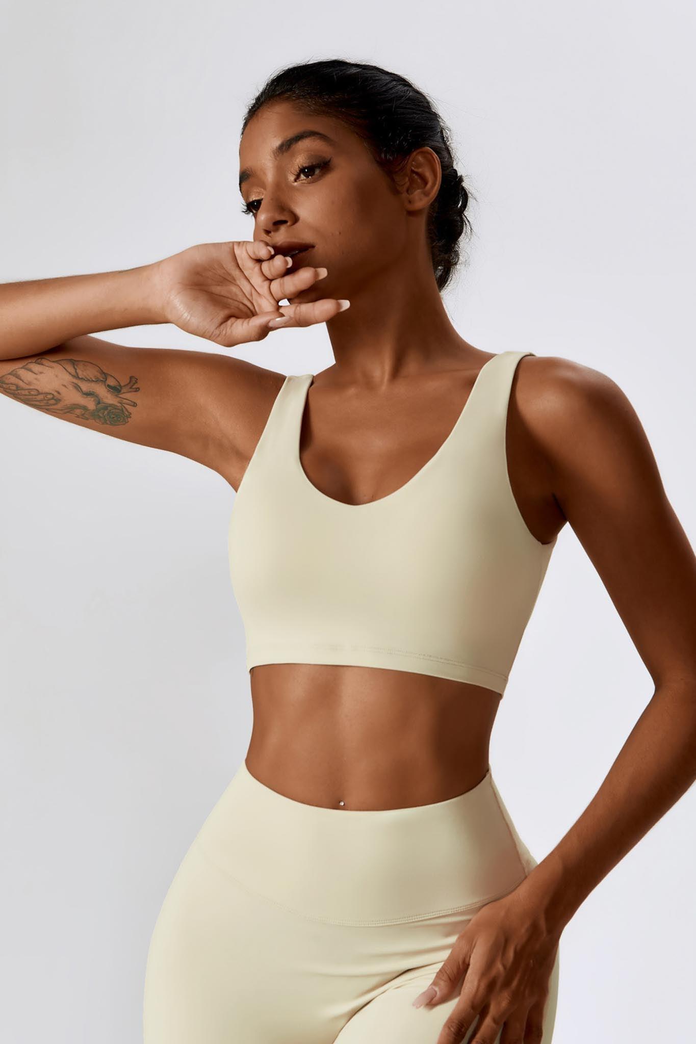 Haven Minimalistic Sports Bra - Cream (FINAL SALE)