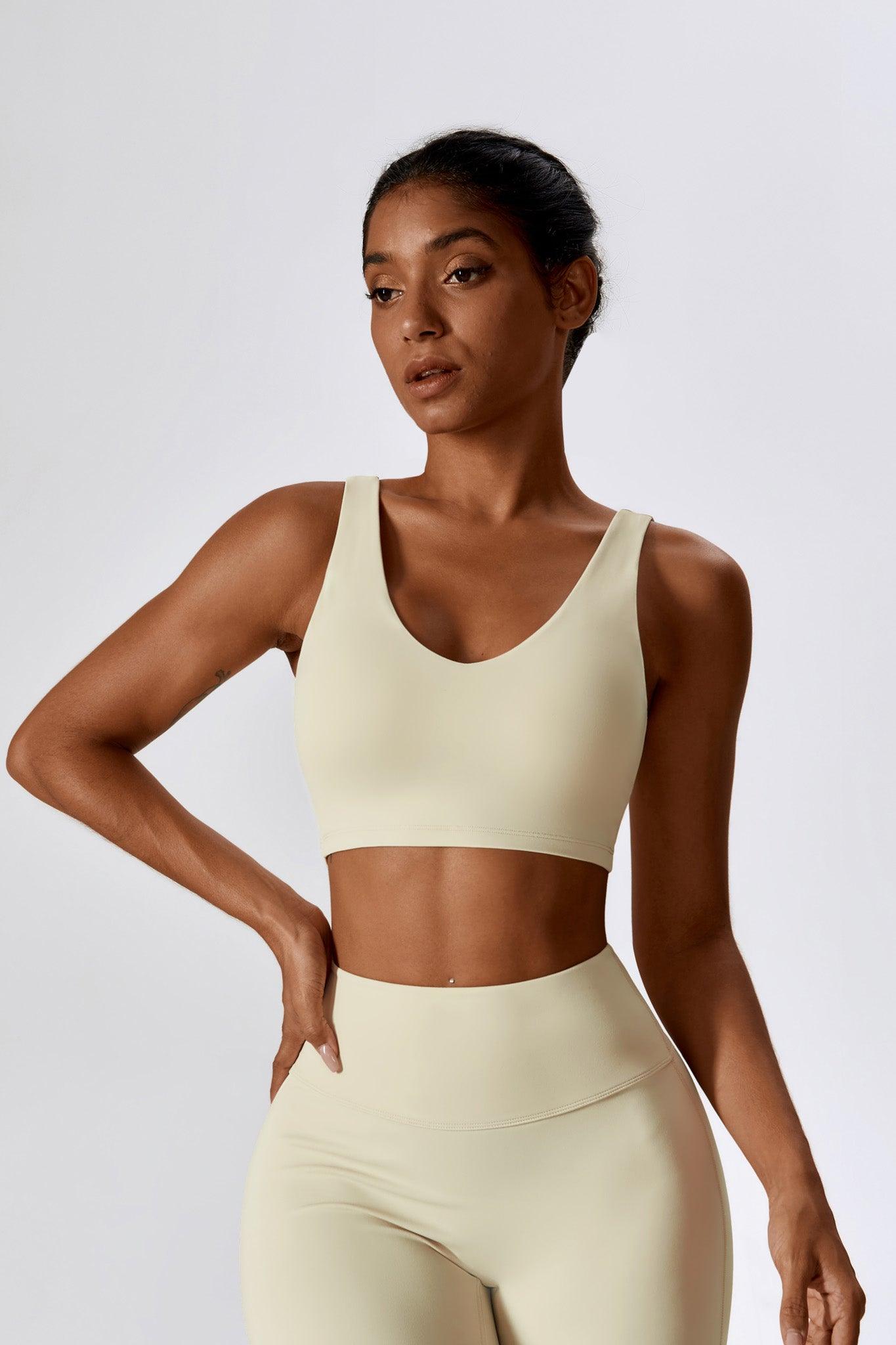 Haven Minimalistic Sports Bra - Cream (FINAL SALE)